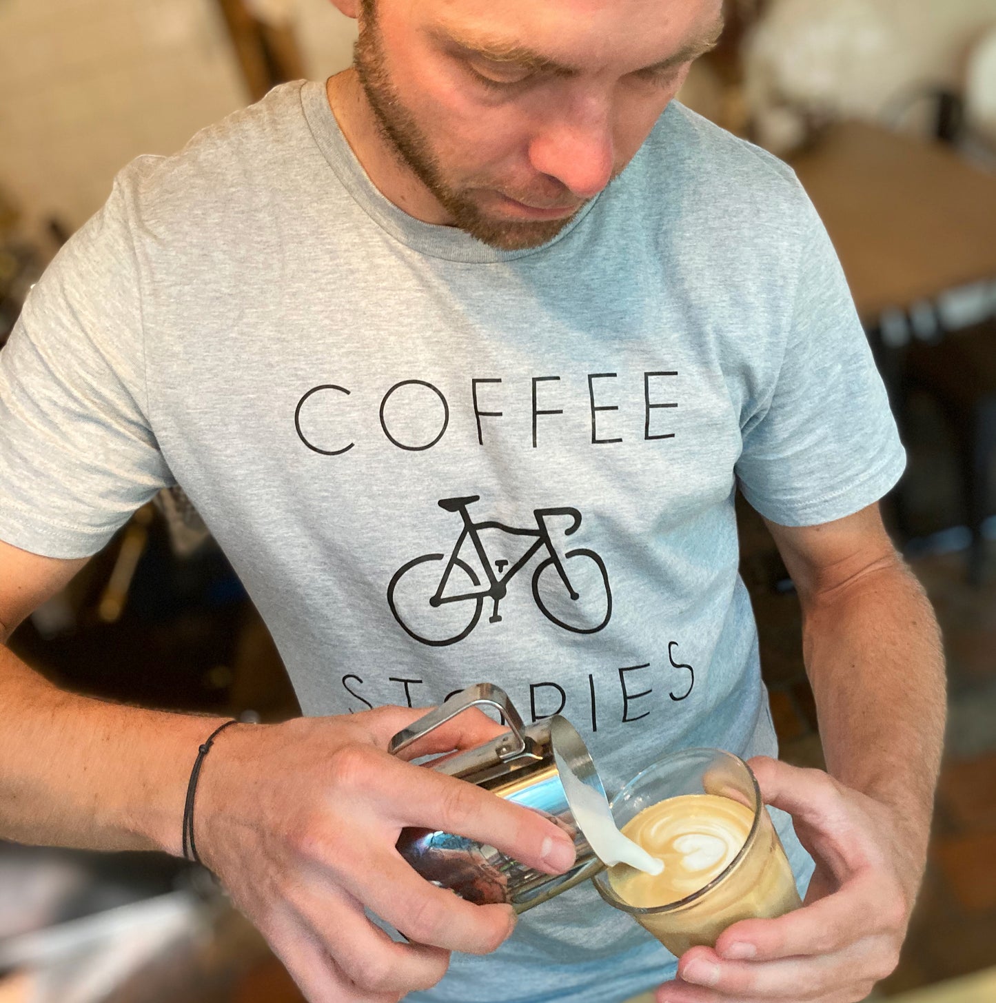 Coffee - Bike - Stories Men T-Shirt