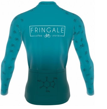 Fringale Long Jersey Tempest Red , Blue & Black