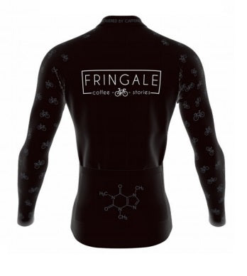 Fringale Long Jersey Tempest Red , Blue & Black
